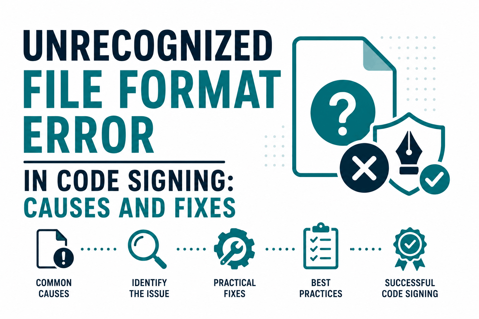 Unrecognized File Format Error in Code Signing