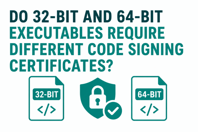 Does a Code Signing Certificate Work for Both 32-bit and 64-bit Executables