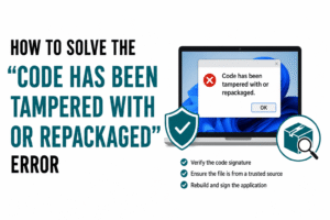 Code Has Been Tampered With or Repackaged